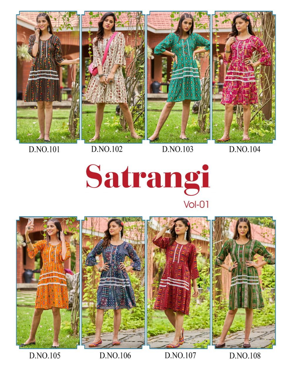 Viyaa Satarangi 1 Fancy Wear Wholesale Tunic Kurti Catalog